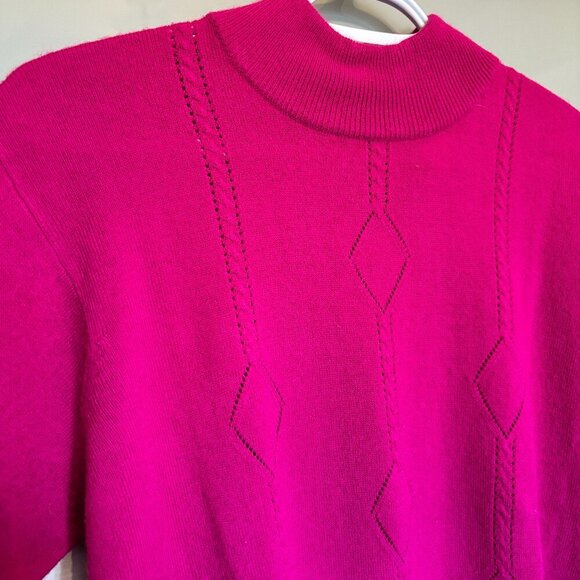 Vintage Sears Mockneck Sweater M - Picture 4 of 6